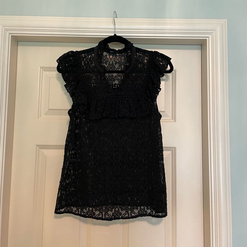 Black lace top